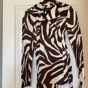 Animal print brown/white jacket
